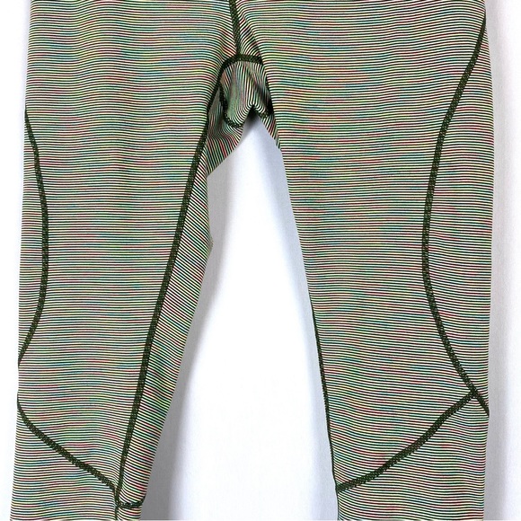 Zella Neon Striped Crop Leggings - Medium - Picture 4 of 13